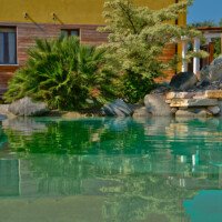 Pishina në Verona, projektuar dhe ndërtuar nga Natural Pool
